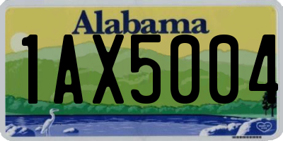 AL license plate 1AX5004