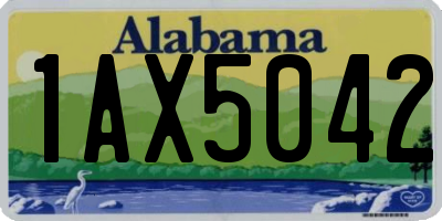 AL license plate 1AX5042