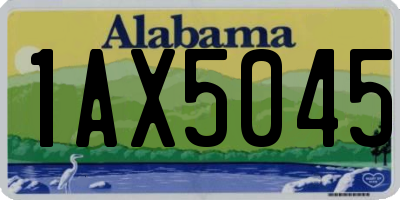 AL license plate 1AX5045