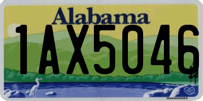 AL license plate 1AX5046