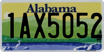 AL license plate 1AX5052