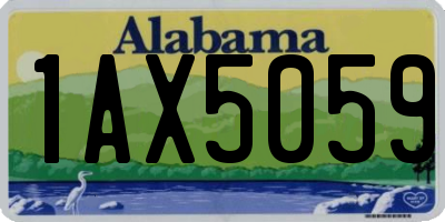 AL license plate 1AX5059