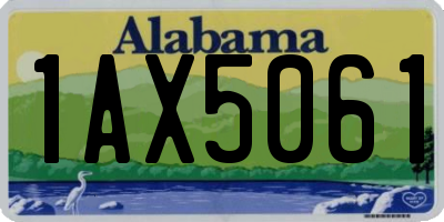 AL license plate 1AX5061