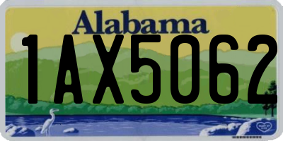AL license plate 1AX5062