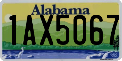 AL license plate 1AX5067