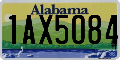 AL license plate 1AX5084