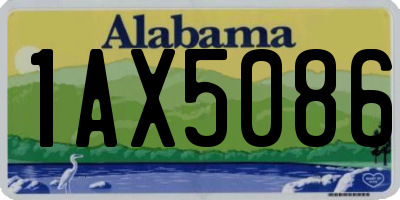 AL license plate 1AX5086