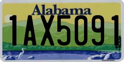 AL license plate 1AX5091