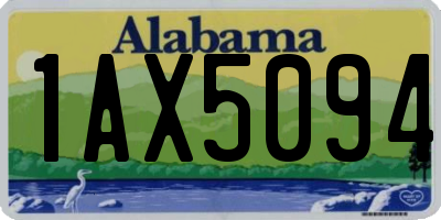 AL license plate 1AX5094