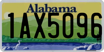 AL license plate 1AX5096