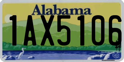 AL license plate 1AX5106