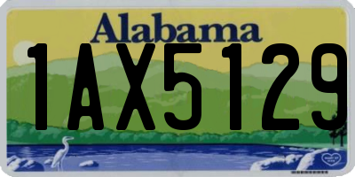 AL license plate 1AX5129