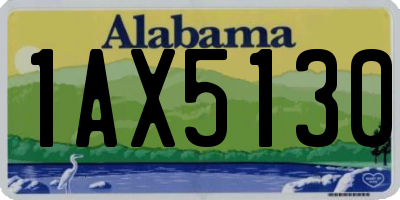 AL license plate 1AX5130