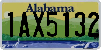 AL license plate 1AX5132