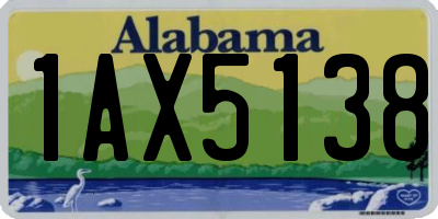 AL license plate 1AX5138