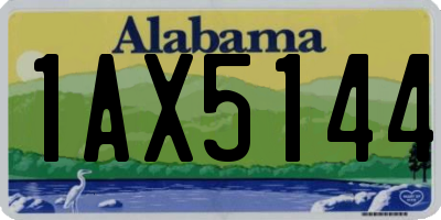 AL license plate 1AX5144