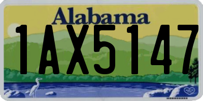 AL license plate 1AX5147
