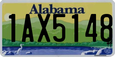 AL license plate 1AX5148