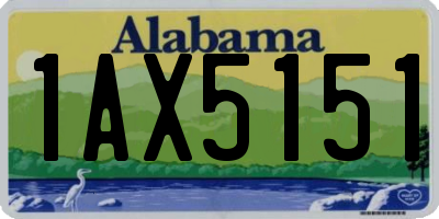 AL license plate 1AX5151