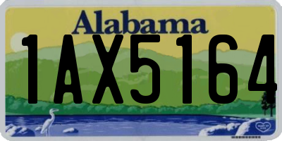 AL license plate 1AX5164