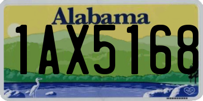 AL license plate 1AX5168