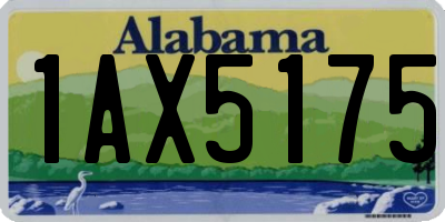 AL license plate 1AX5175