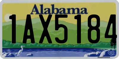 AL license plate 1AX5184