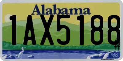 AL license plate 1AX5188
