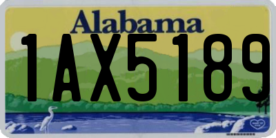 AL license plate 1AX5189