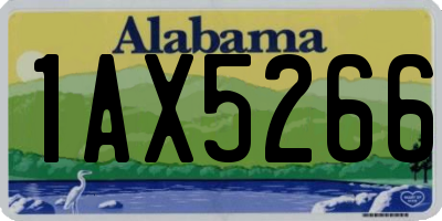 AL license plate 1AX5266