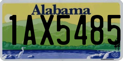 AL license plate 1AX5485