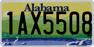 AL license plate 1AX5508