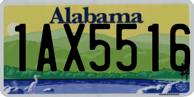 AL license plate 1AX5516