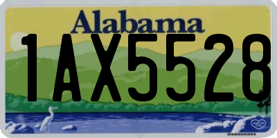 AL license plate 1AX5528