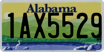 AL license plate 1AX5529