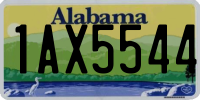 AL license plate 1AX5544