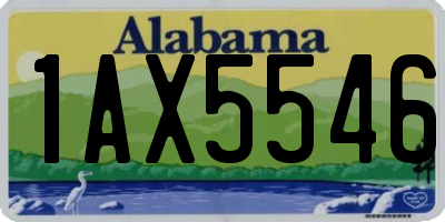 AL license plate 1AX5546