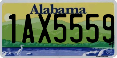 AL license plate 1AX5559