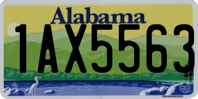 AL license plate 1AX5563