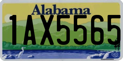 AL license plate 1AX5565