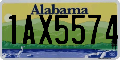 AL license plate 1AX5574