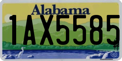 AL license plate 1AX5585