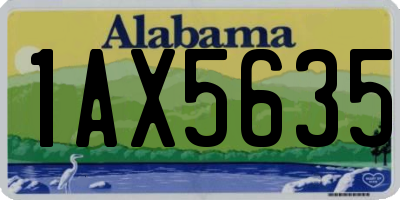 AL license plate 1AX5635