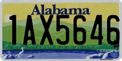 AL license plate 1AX5646