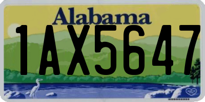 AL license plate 1AX5647