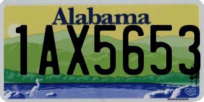 AL license plate 1AX5653