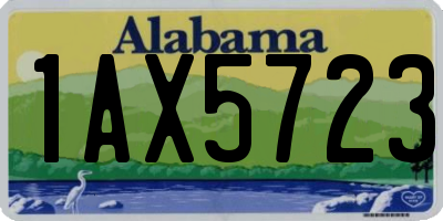 AL license plate 1AX5723