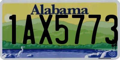 AL license plate 1AX5773