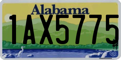 AL license plate 1AX5775