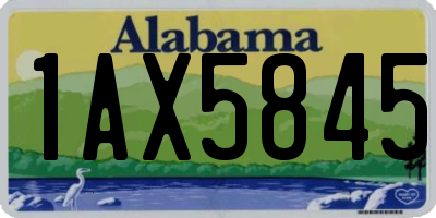 AL license plate 1AX5845
